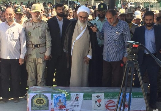 مراسم تدفین سردار شهید غلامرضا صادقی‌فرد در قائم‎شهر برگزار شد+تصاویر