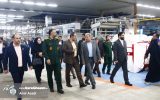 بازدید رئیس بسیج کارگری و اصناف کشور از کارخانه نساجی مازندران