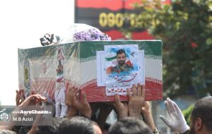پیکر شهید محمد حیدری در قائم شهر تشییع شد