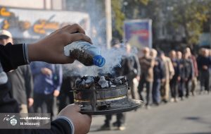 دسته روی عزاداران فاطمی در قائم شهر